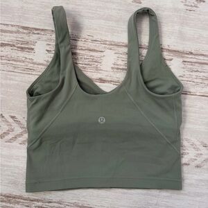 lululemon athletica Align  Olive Sports Bra Size 4